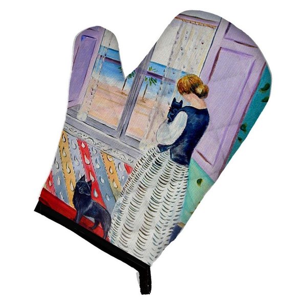 Carolines Treasures Lady with Her Schipperke Oven Mitt 7268OVMT